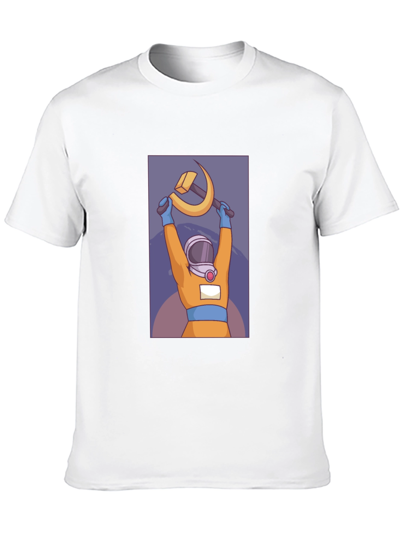 Astronaut Hammer & Sickle Graphic T-Shirt
