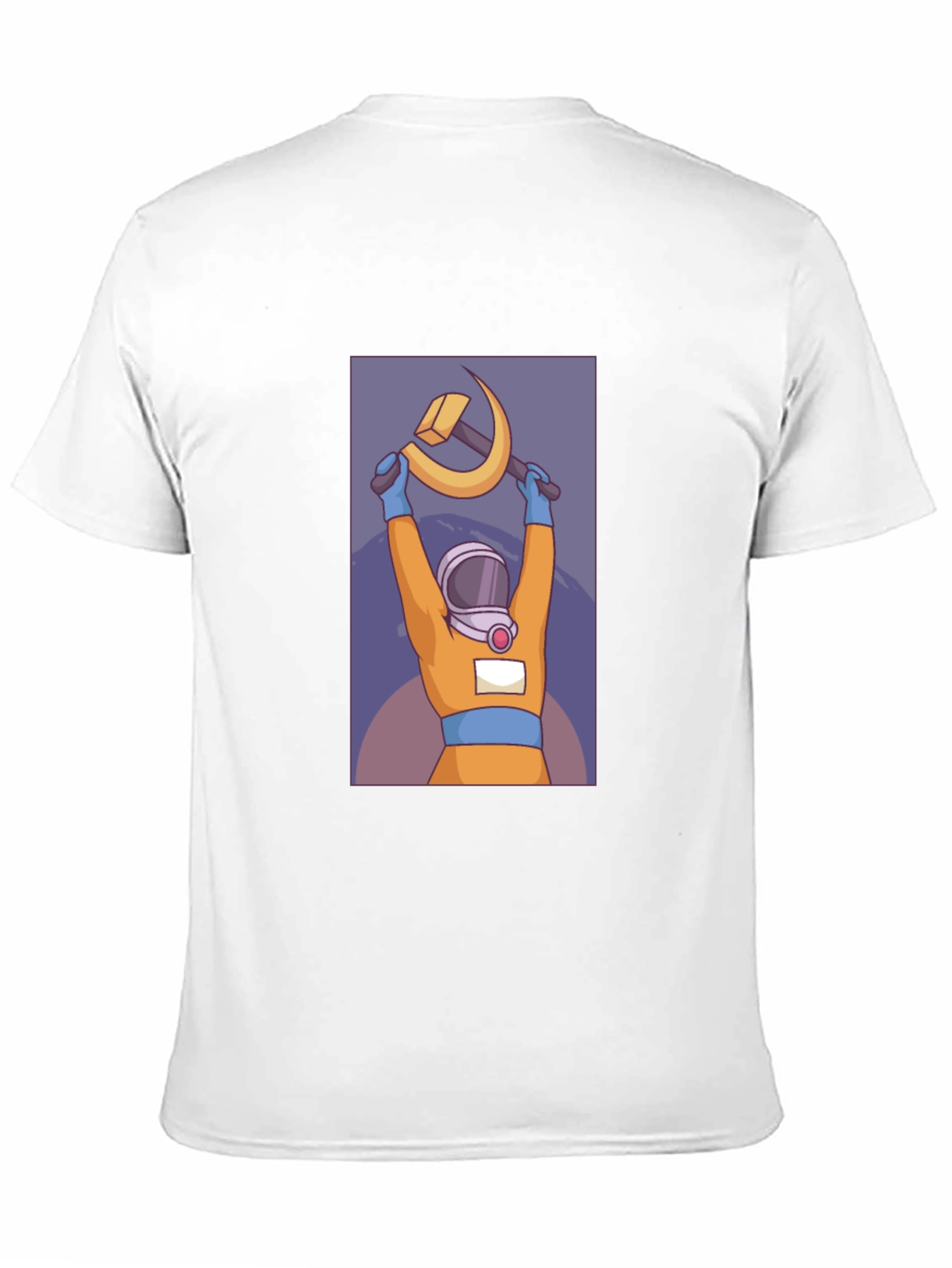 Astronaut Hammer & Sickle Graphic T-Shirt