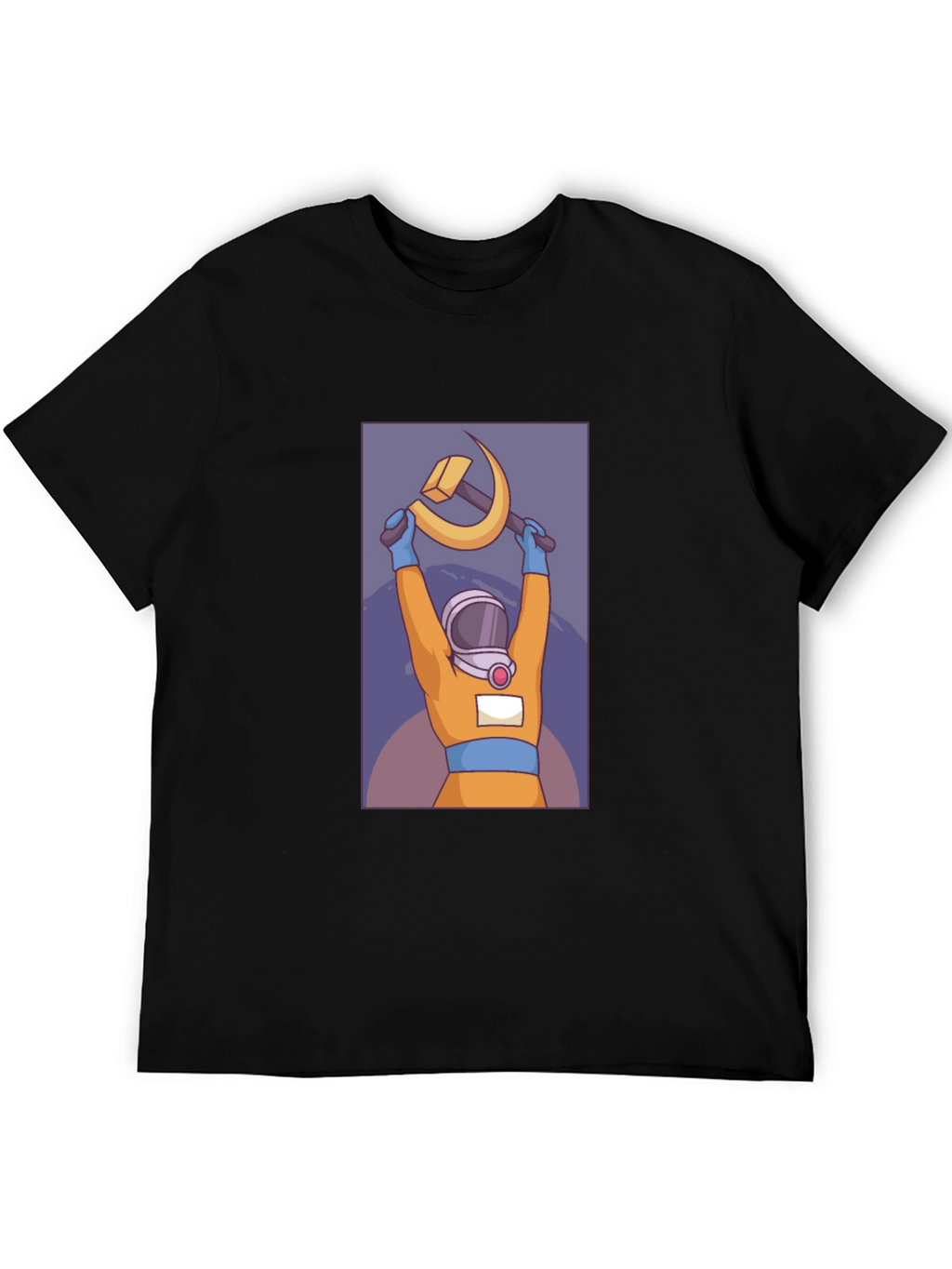 Astronaut Hammer & Sickle Graphic T-Shirt