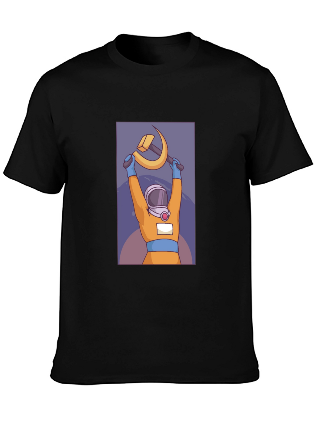 Astronaut Hammer & Sickle Graphic T-Shirt