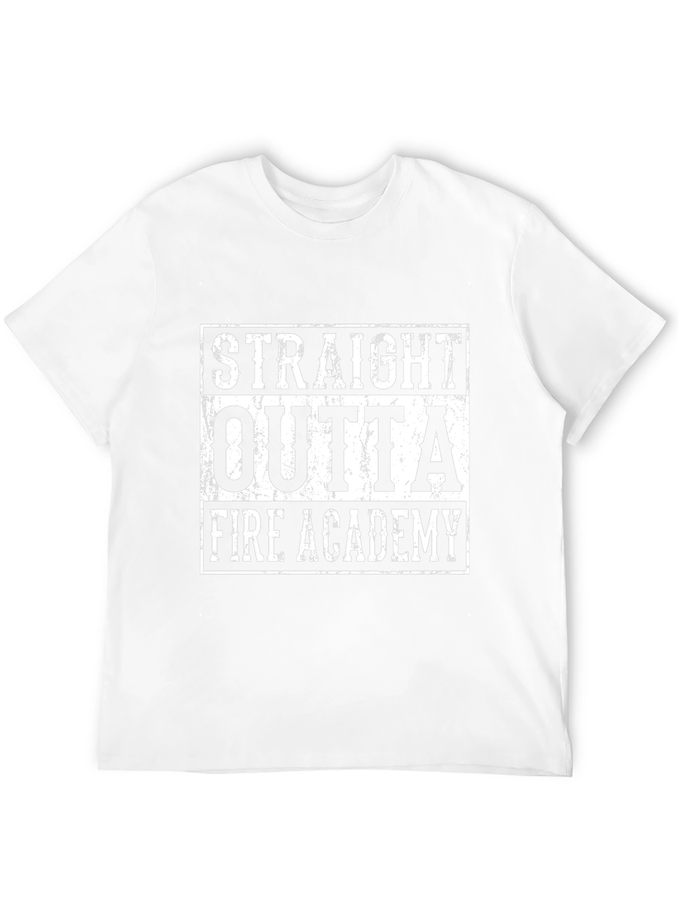 Straight Outta Fire Academy Black T-Shirt