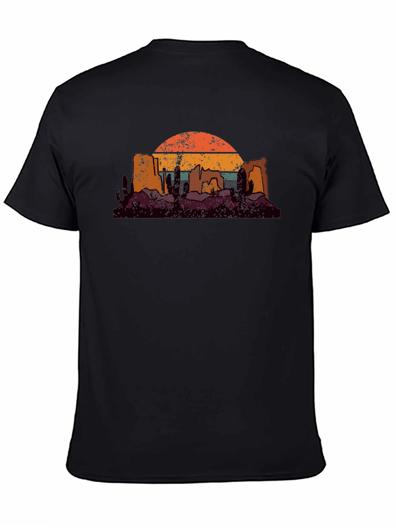 Retro Desert Sunset Graphic T-Shirt