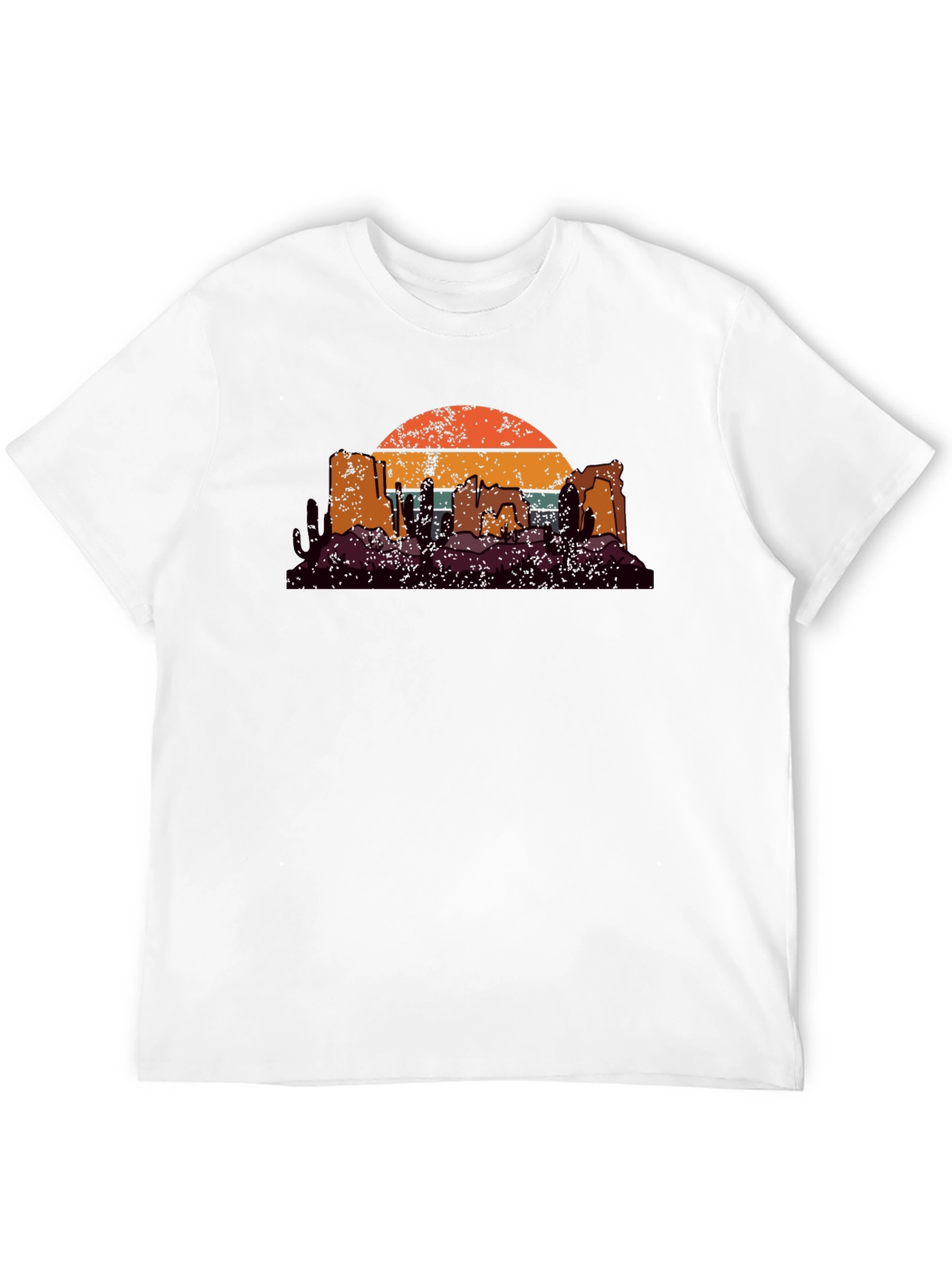 Retro Desert Sunset Graphic T-Shirt