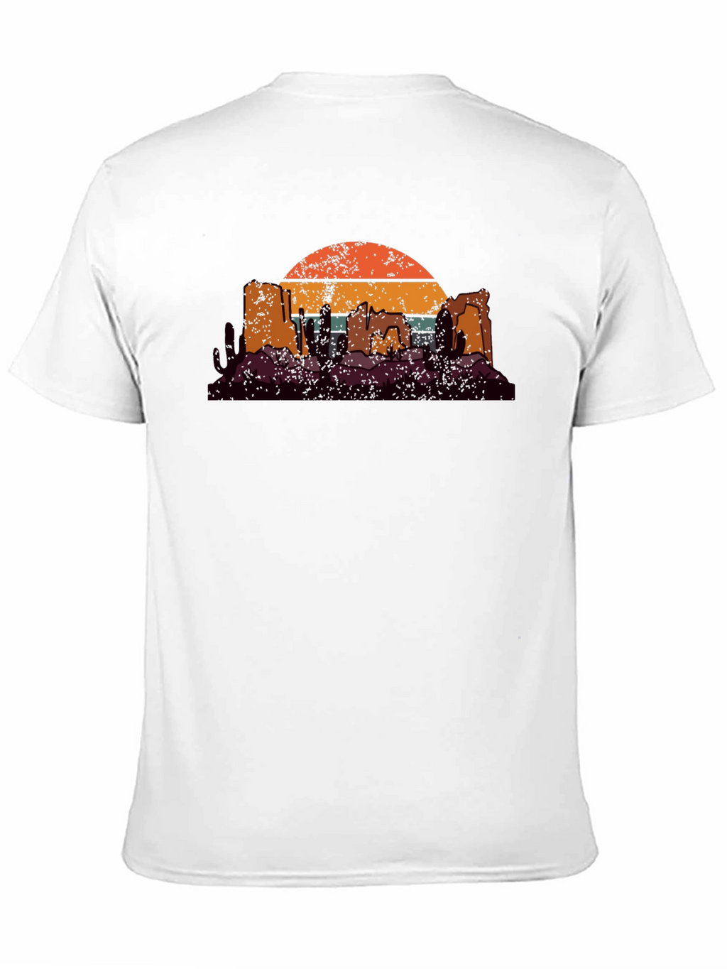 Retro Desert Sunset Graphic T-Shirt