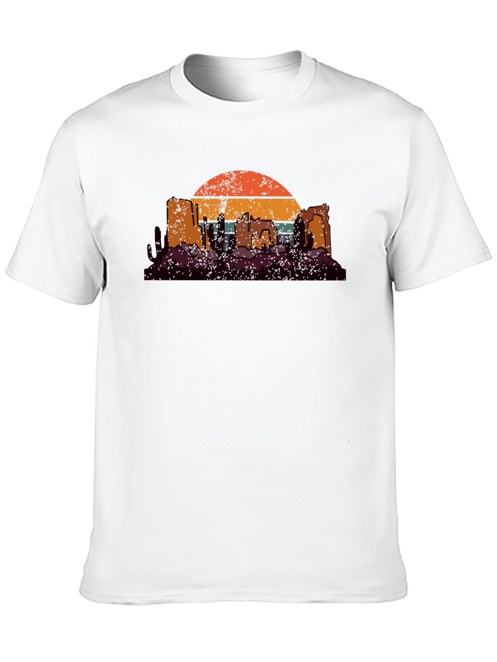Retro Desert Sunset Graphic T-Shirt