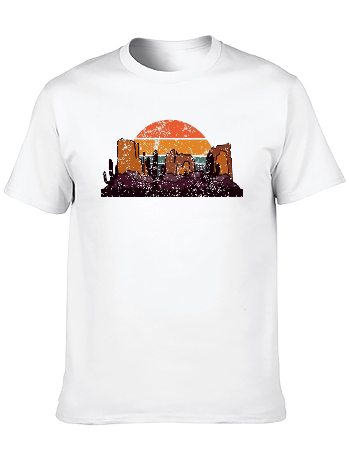 Retro Desert Sunset Graphic T-Shirt