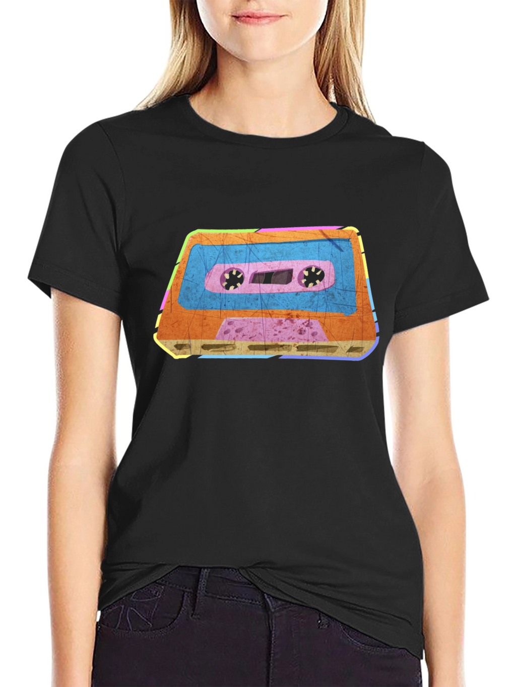 Retro Cassette Tape Graphic T-Shirt