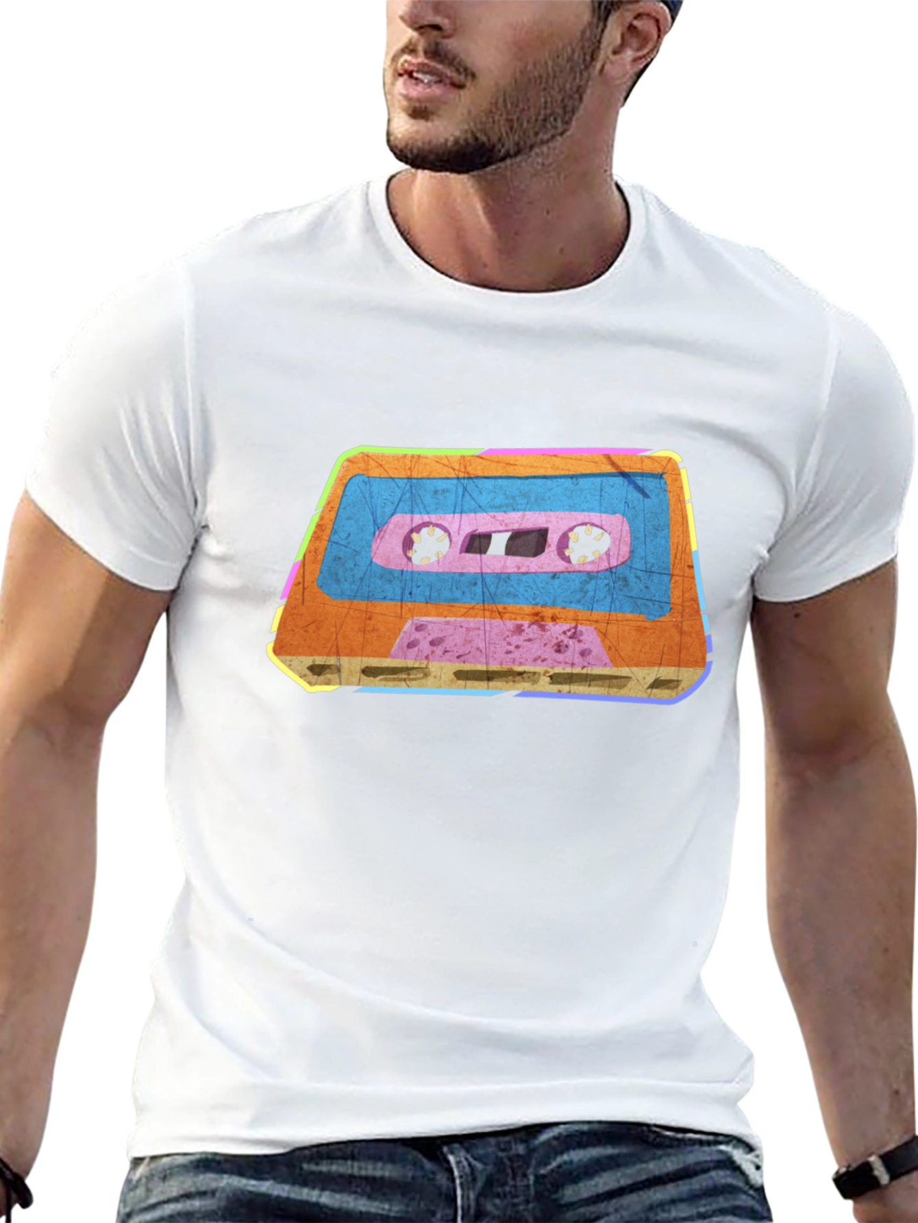 Retro Cassette Tape Graphic T-Shirt