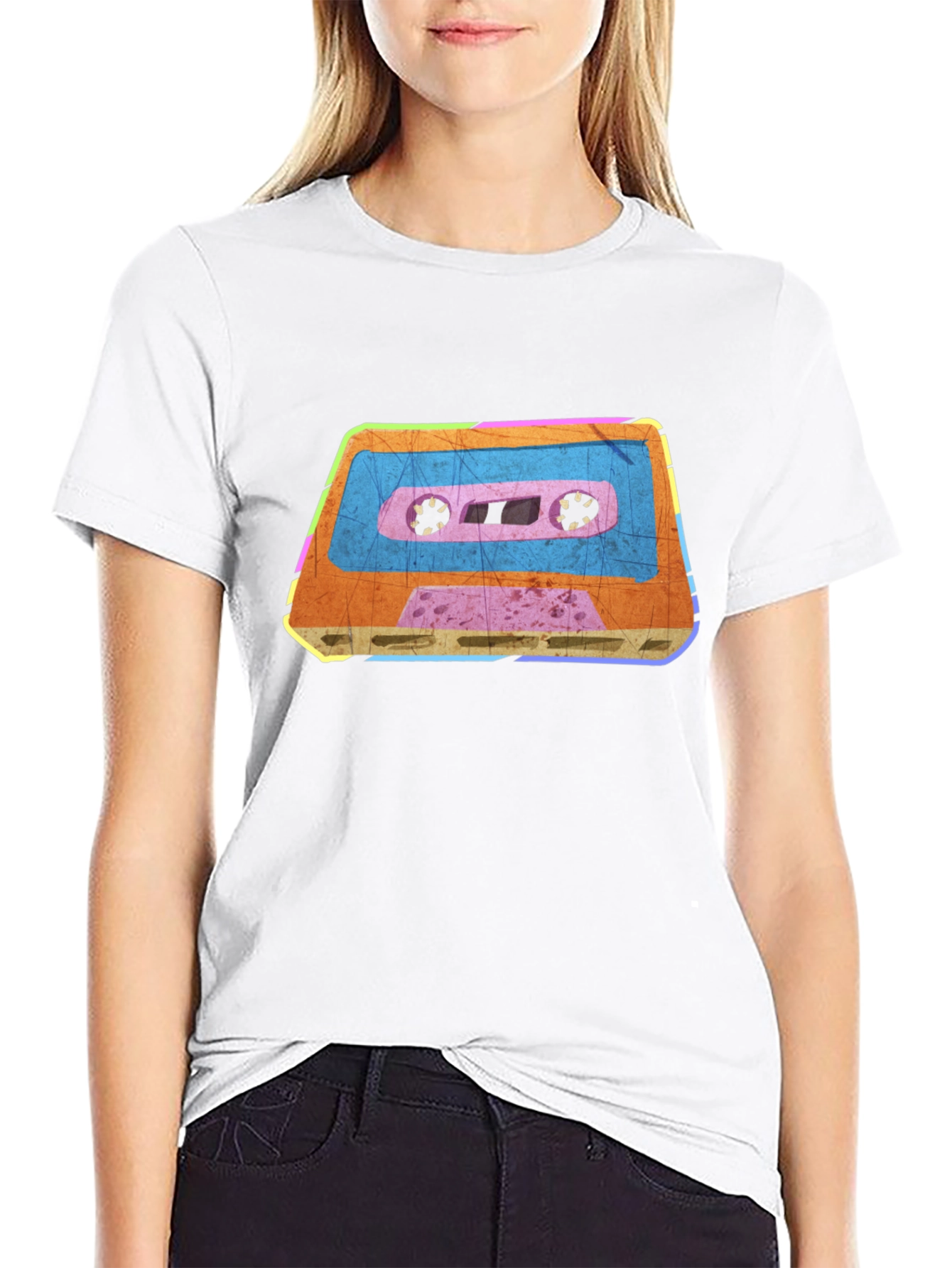 Retro Cassette Tape Graphic T-Shirt