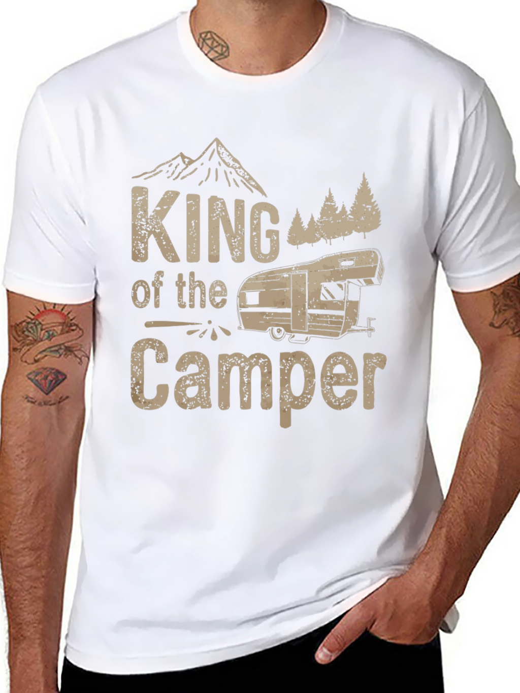 King of the Camper T-Shirt - Camping Adventure