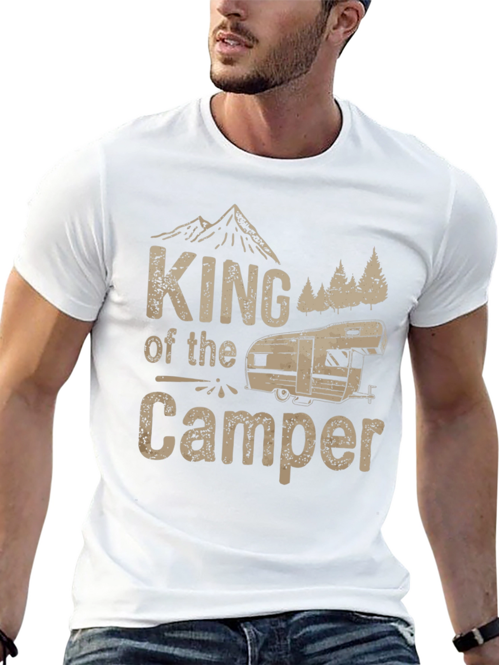King of the Camper T-Shirt - Camping Adventure
