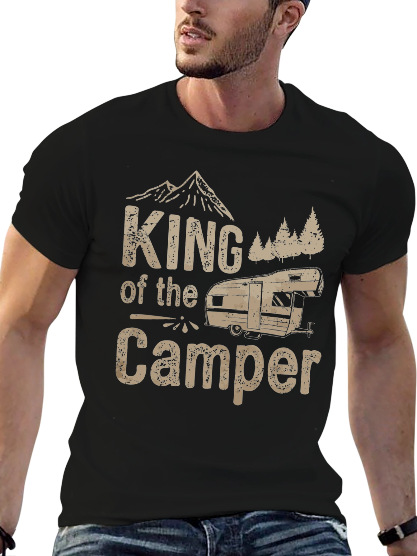 King of the Camper T-Shirt - Camping Adventure