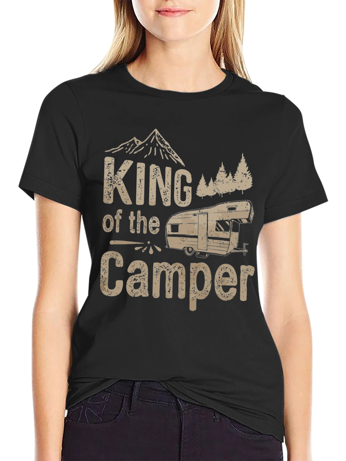 King of the Camper T-Shirt - Camping Adventure