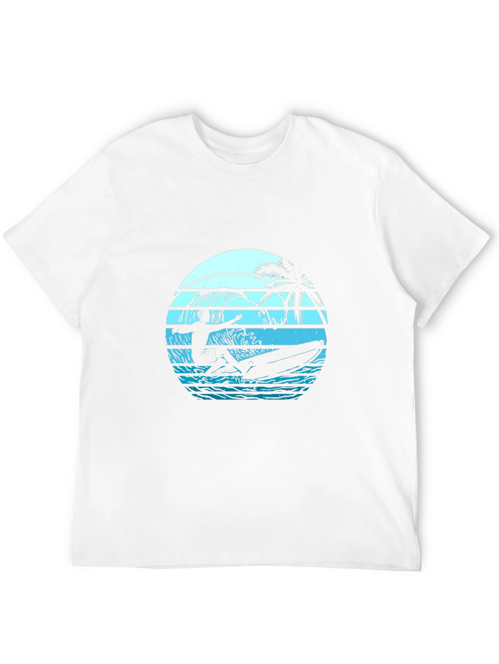 Surfing Sunset Graphic Tee - Retro Style