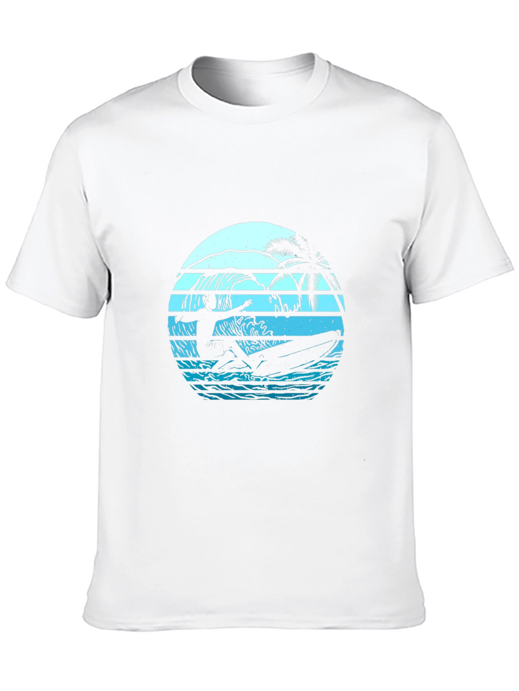 Surfing Sunset Graphic Tee - Retro Style