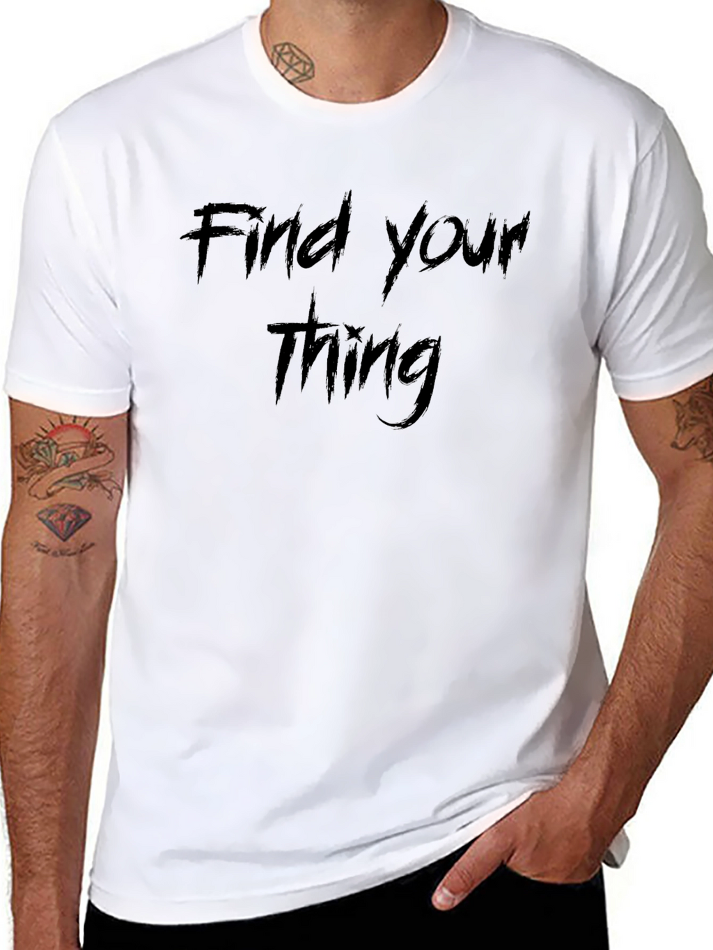 Find Your Thing Black T-Shirt