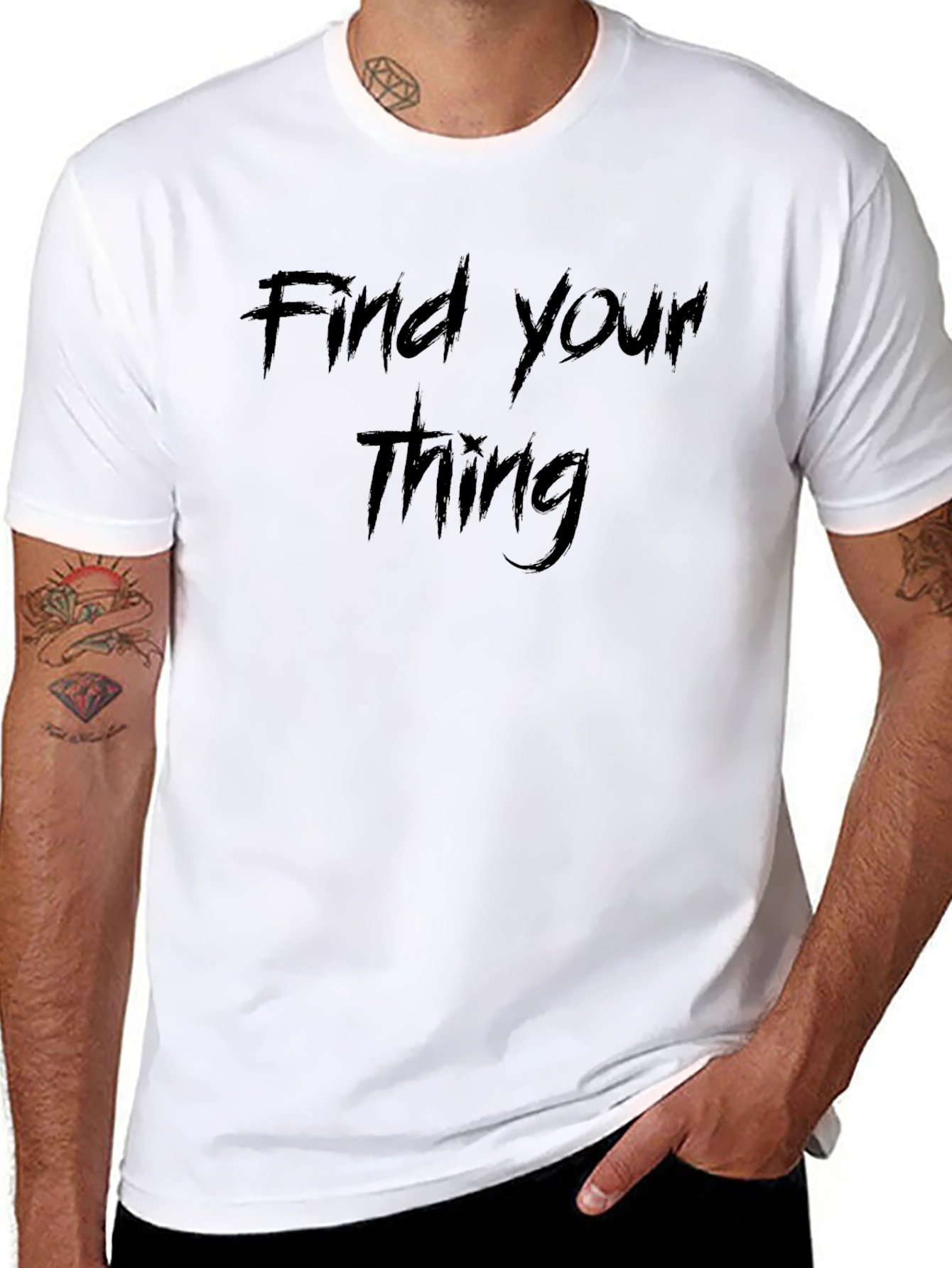 Find Your Thing Black T-Shirt