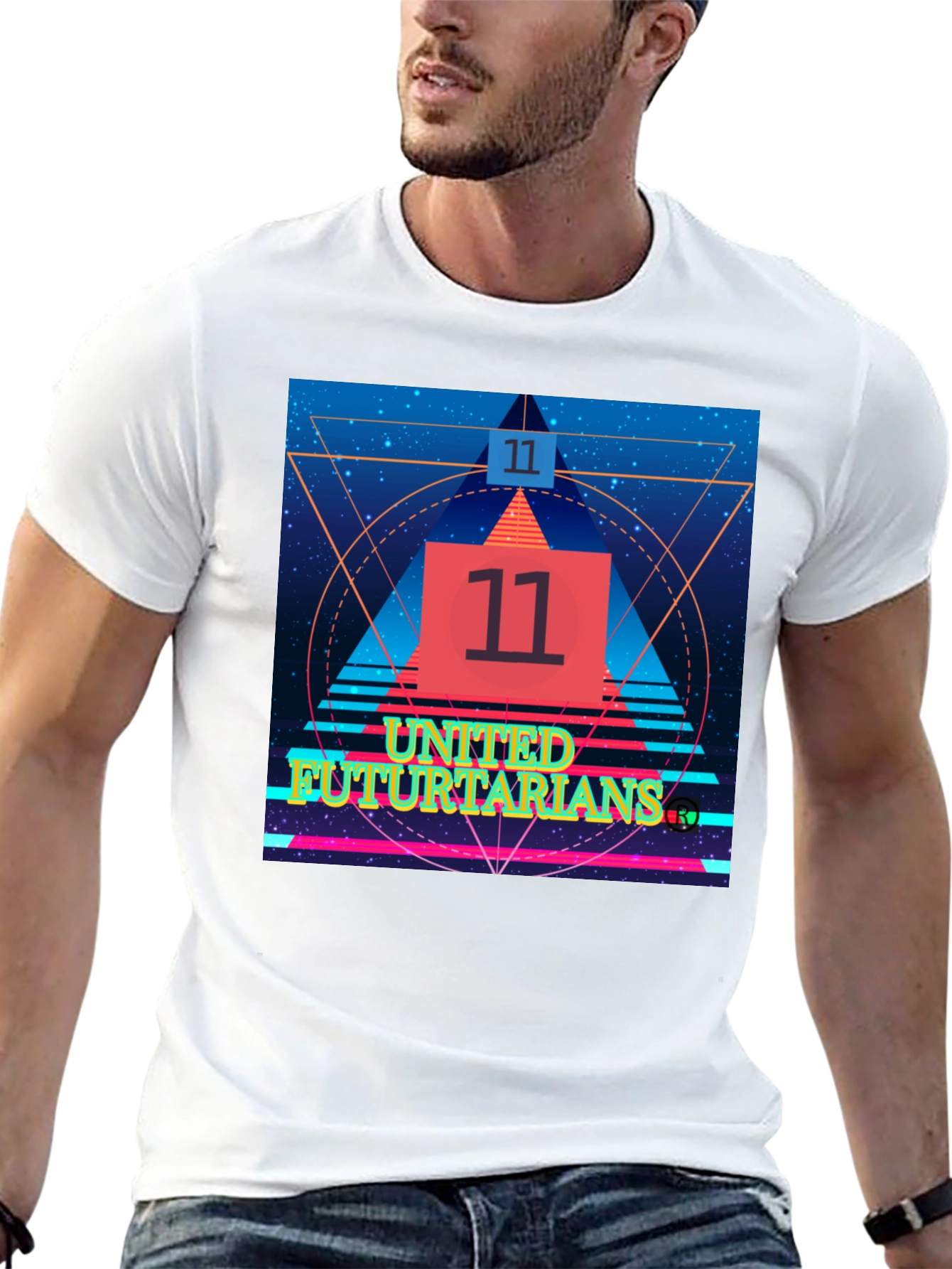 United Fututarians Black Graphic Tee