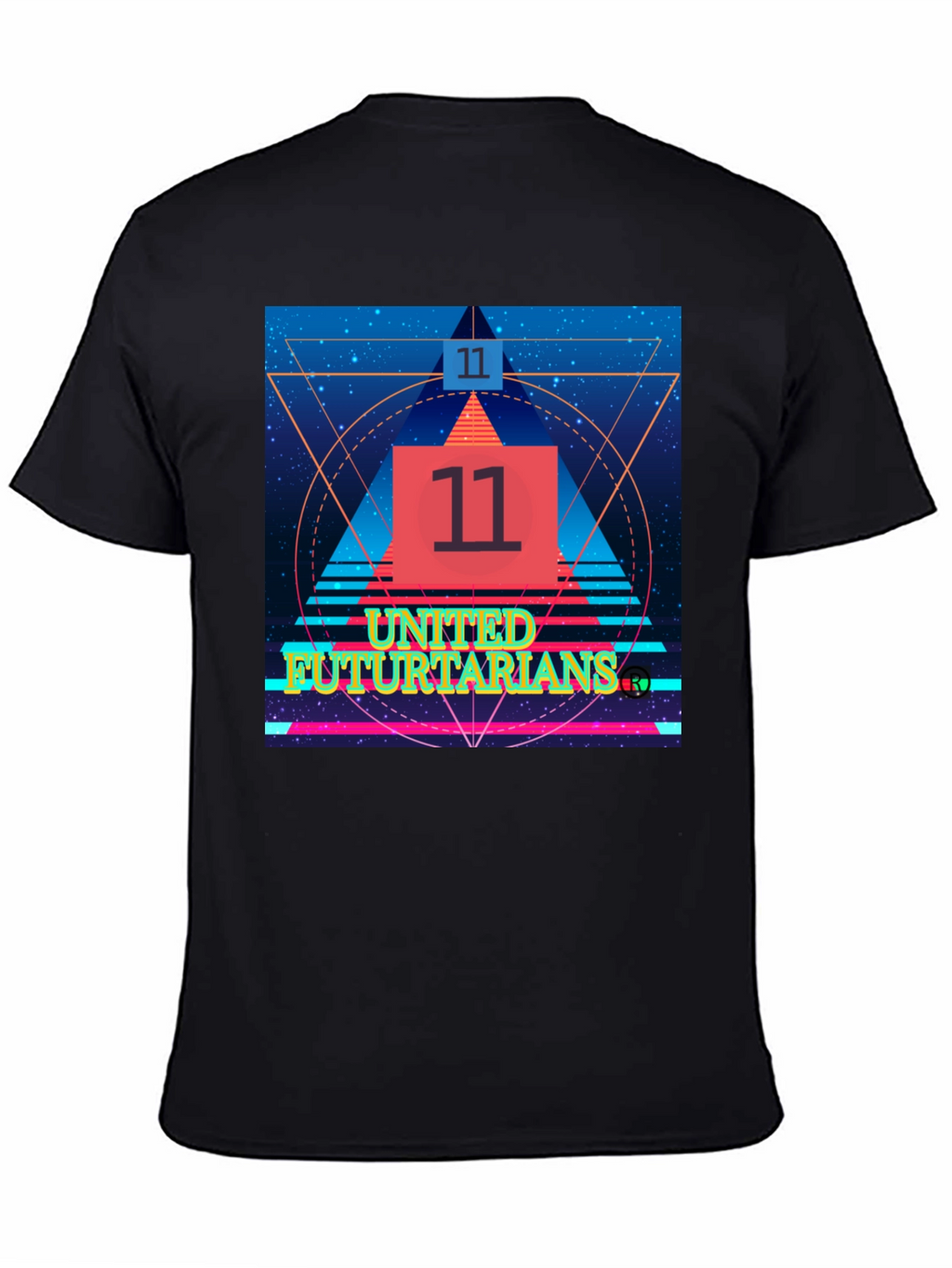 United Fututarians Black Graphic Tee