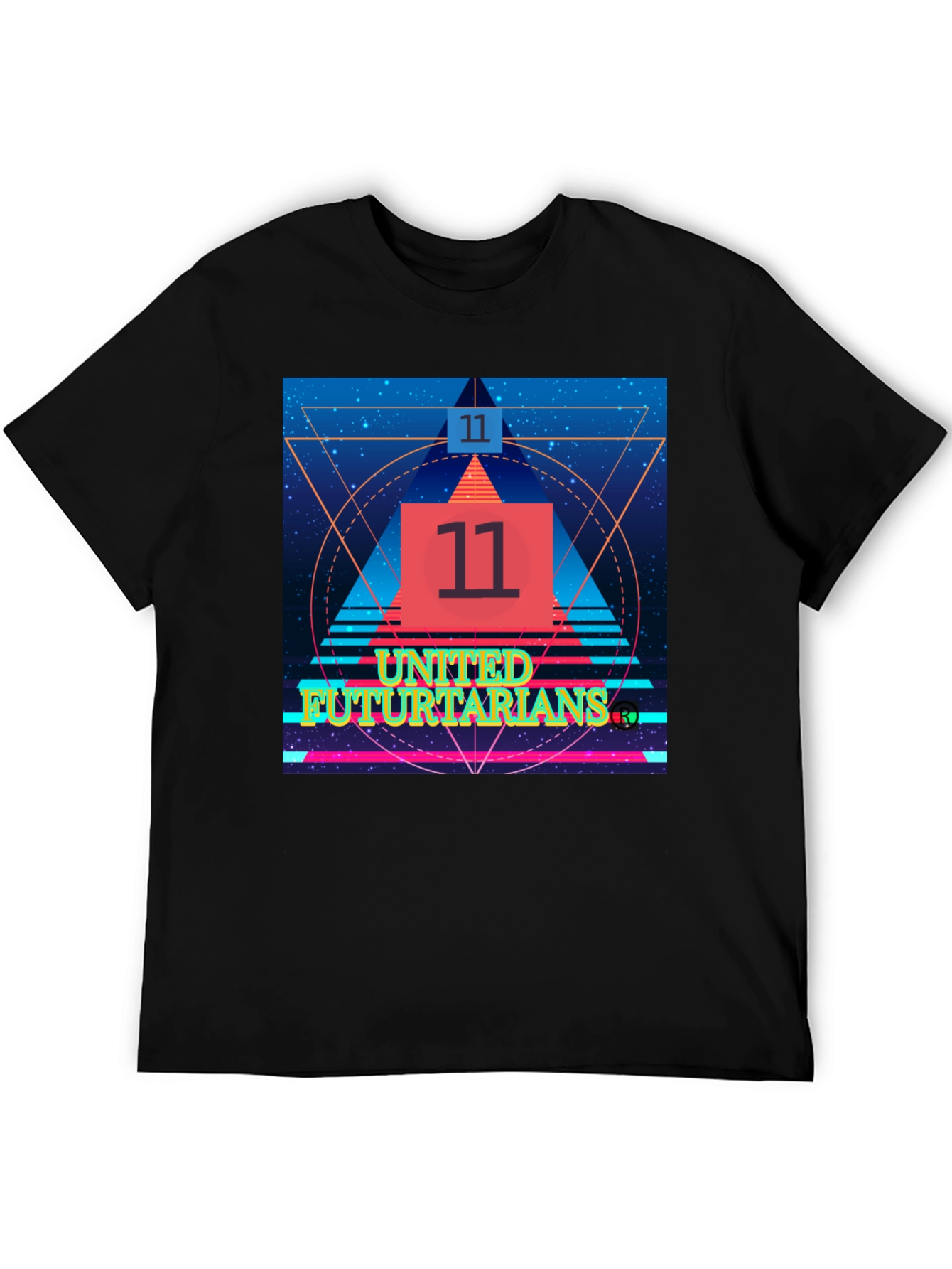 United Fututarians Black Graphic Tee