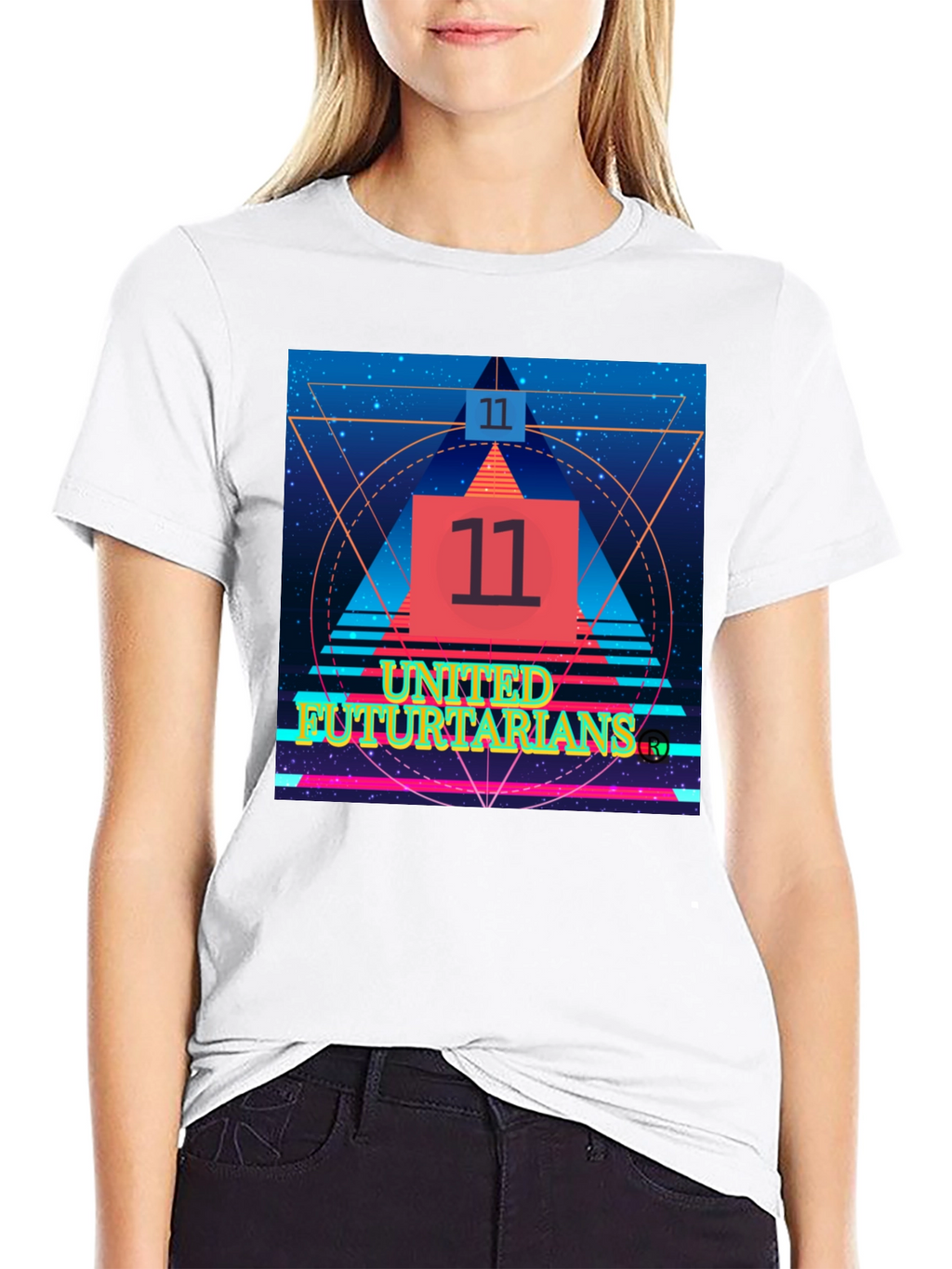 United Fututarians Black Graphic Tee