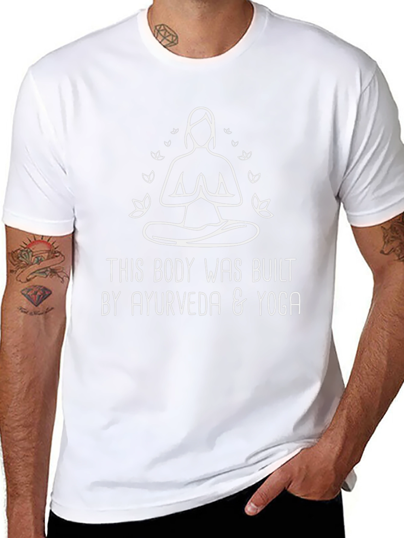 Ayurveda & Yoga Built Body Graphic T-Shirt