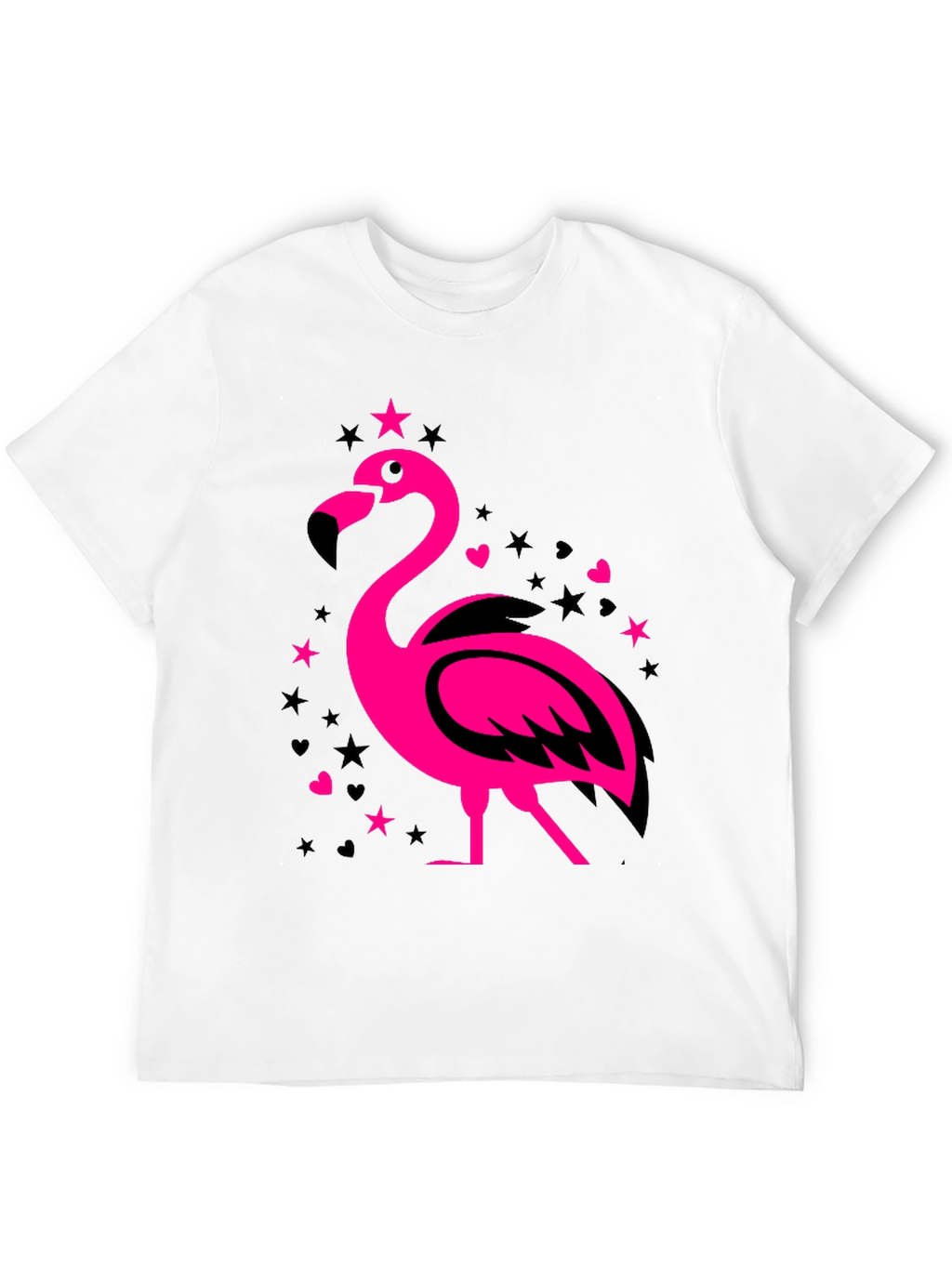 Flamingo Graphic Tee - Mens Black T-Shirt