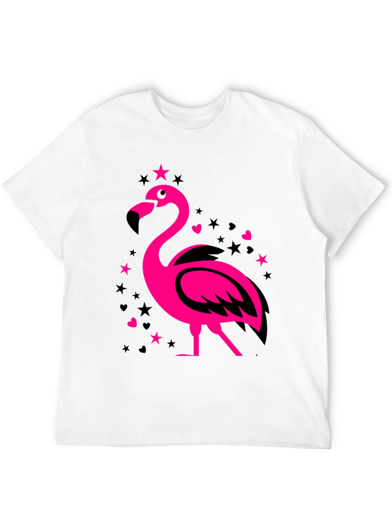Flamingo Graphic Tee - Mens Black T-Shirt