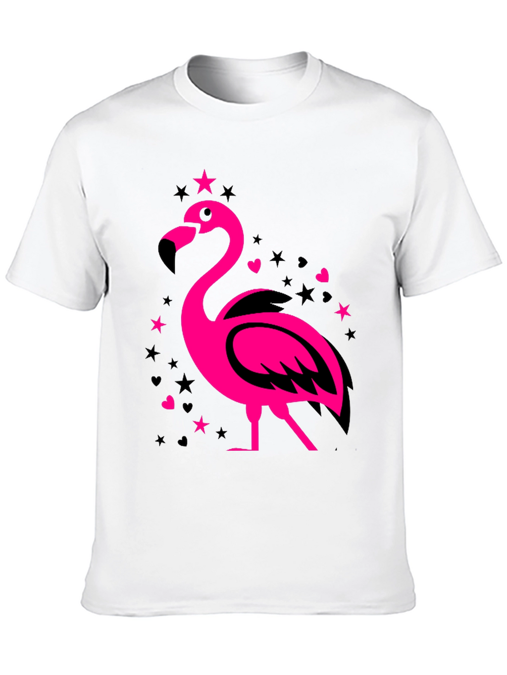 Flamingo Graphic Tee - Mens Black T-Shirt
