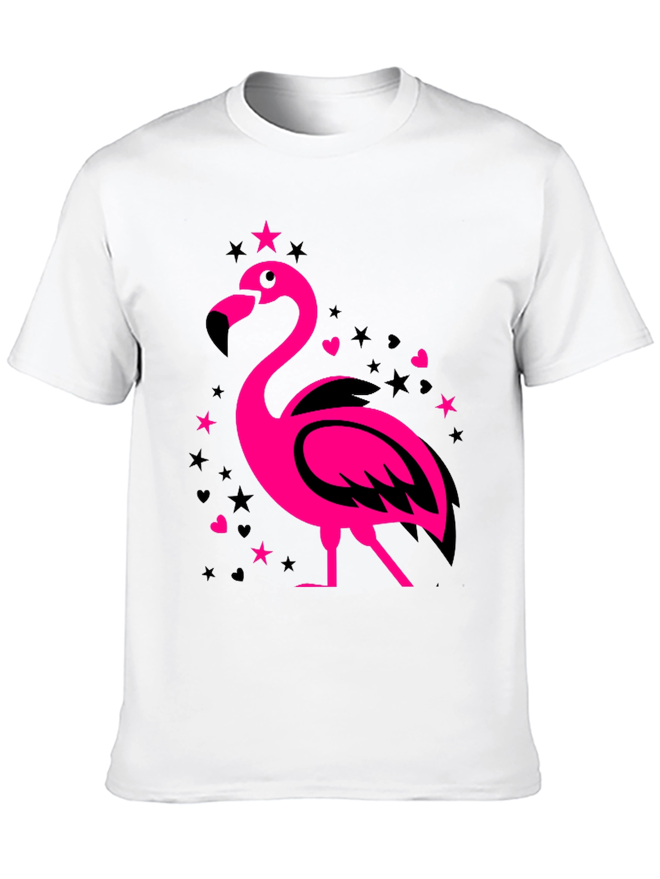 Flamingo Graphic Tee - Mens Black T-Shirt