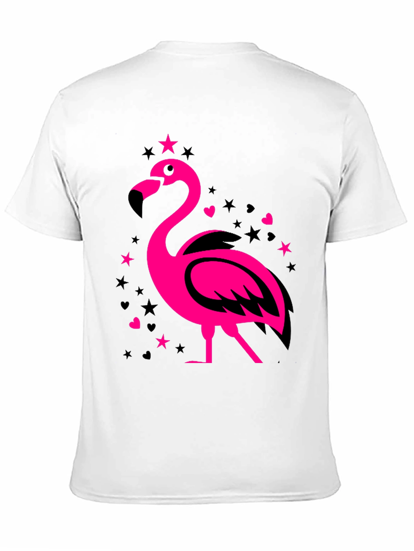 Flamingo Graphic Tee - Mens Black T-Shirt