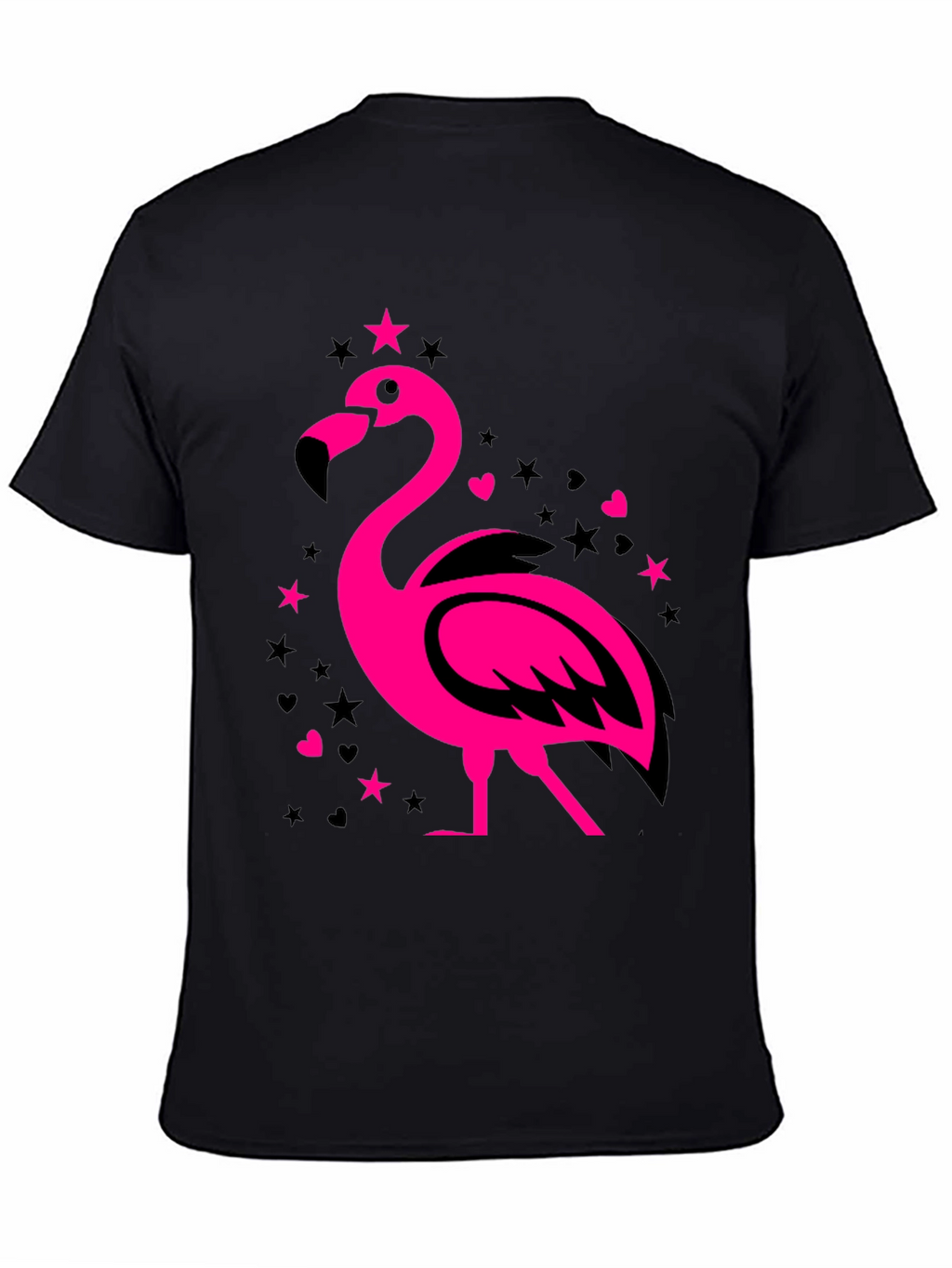 Flamingo Graphic Tee - Mens Black T-Shirt