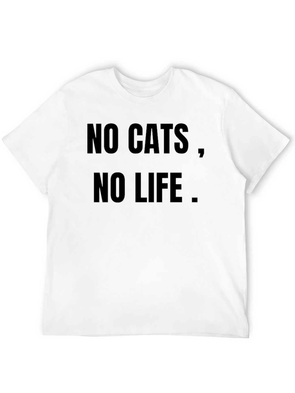No Cats No Life Black Graphic Tee