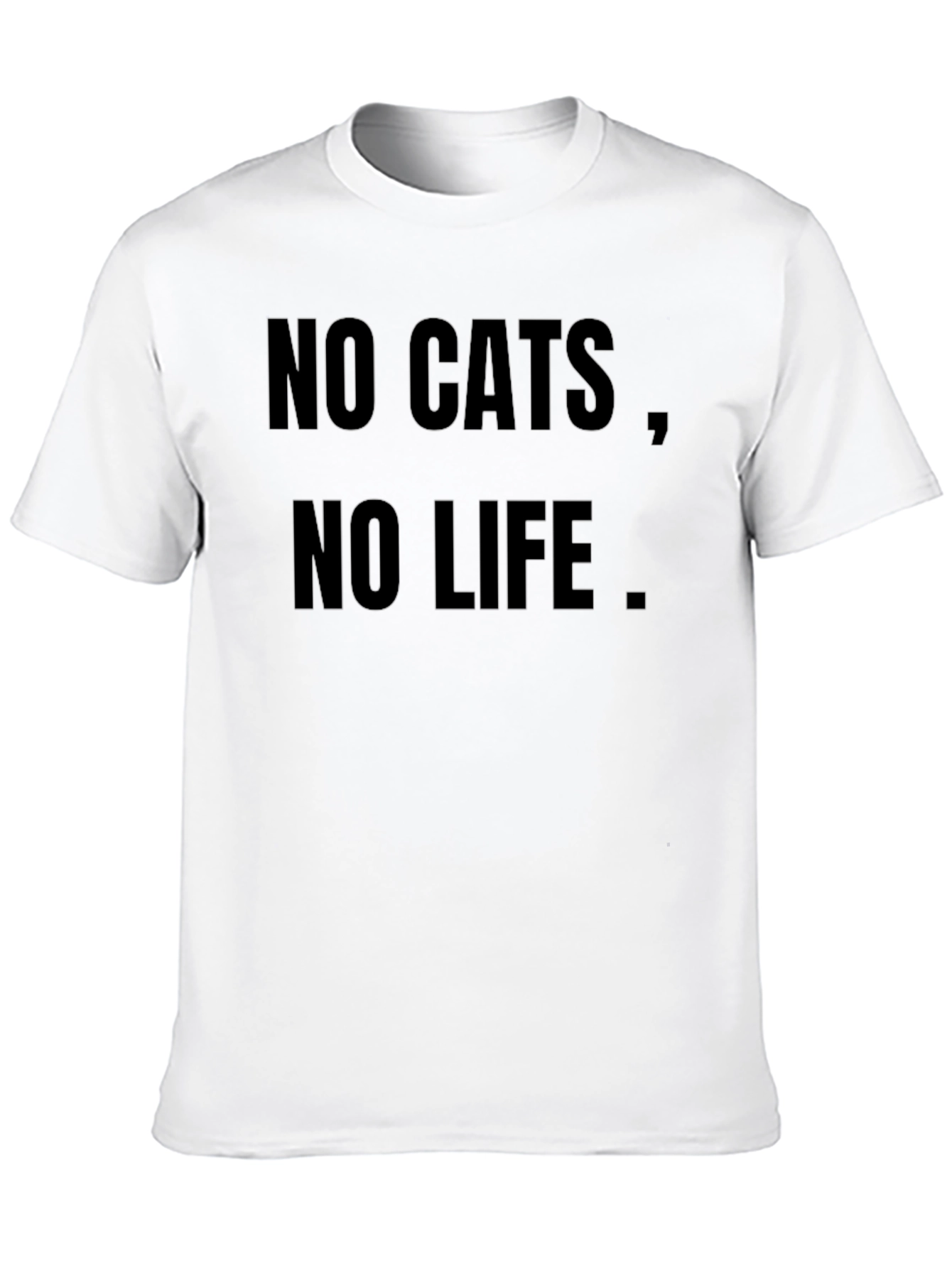 No Cats No Life Black Graphic Tee