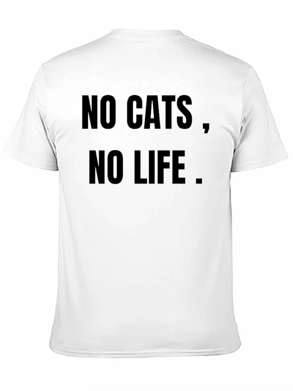 No Cats No Life Black Graphic Tee