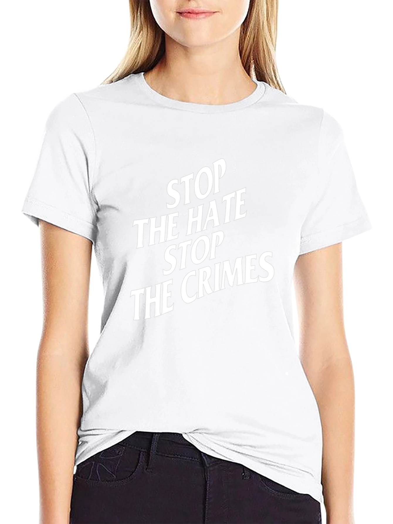 Stop The Hate Stop The Crimes Graphic Tee