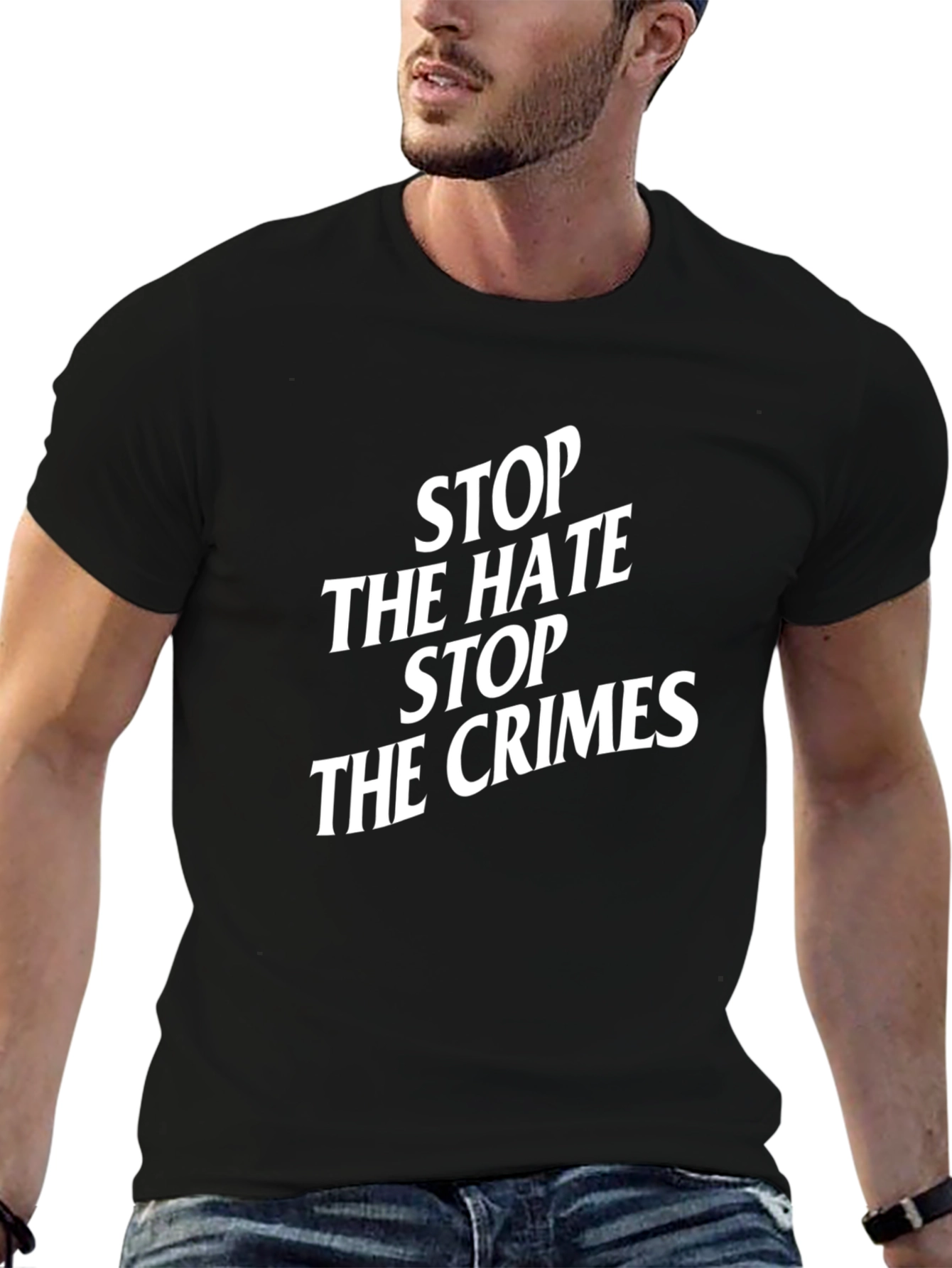 Stop The Hate Stop The Crimes Graphic Tee