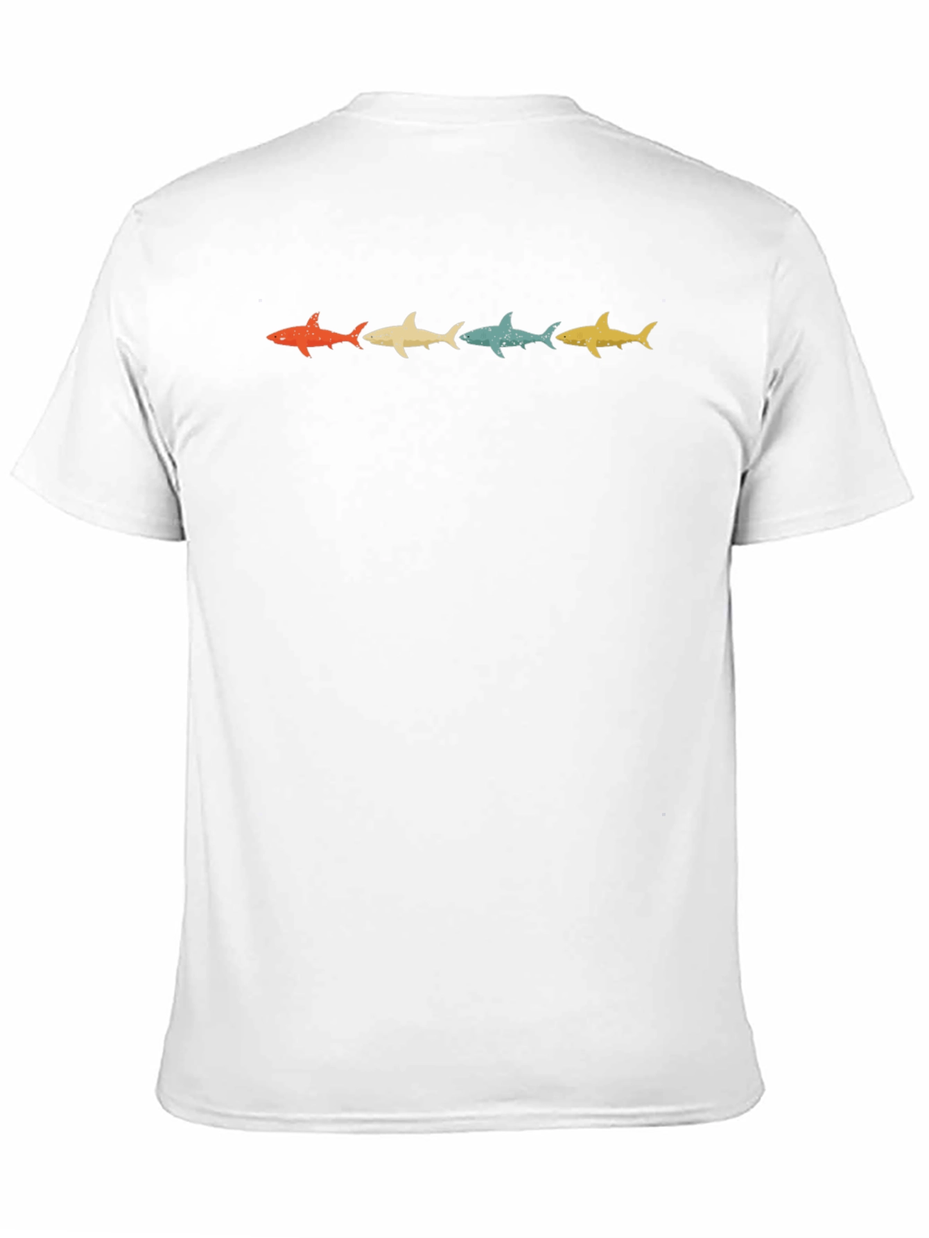 Retro Shark Row Graphic T-Shirt