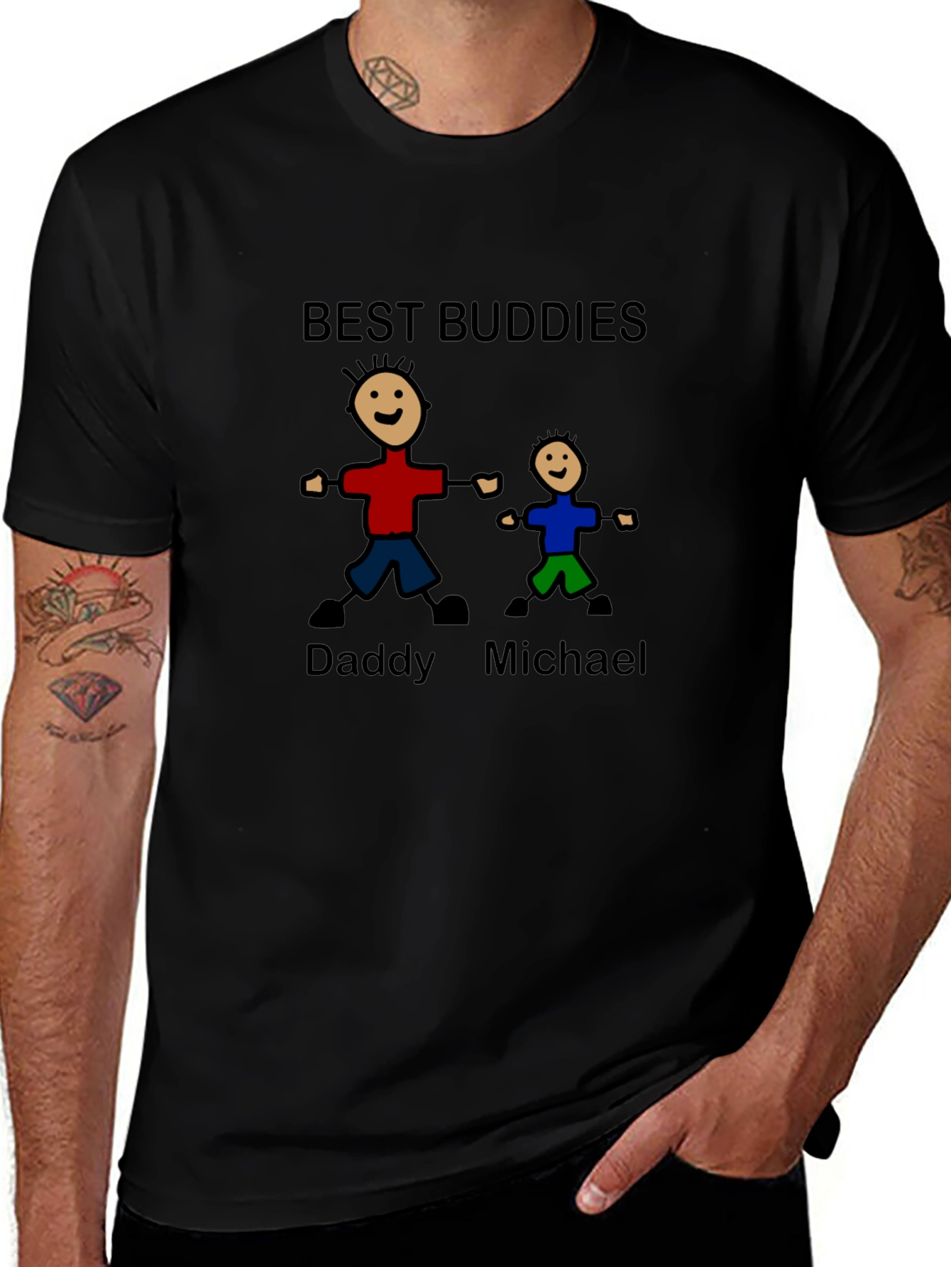 Best Buddies Daddy & Michael Graphic T-Shirt