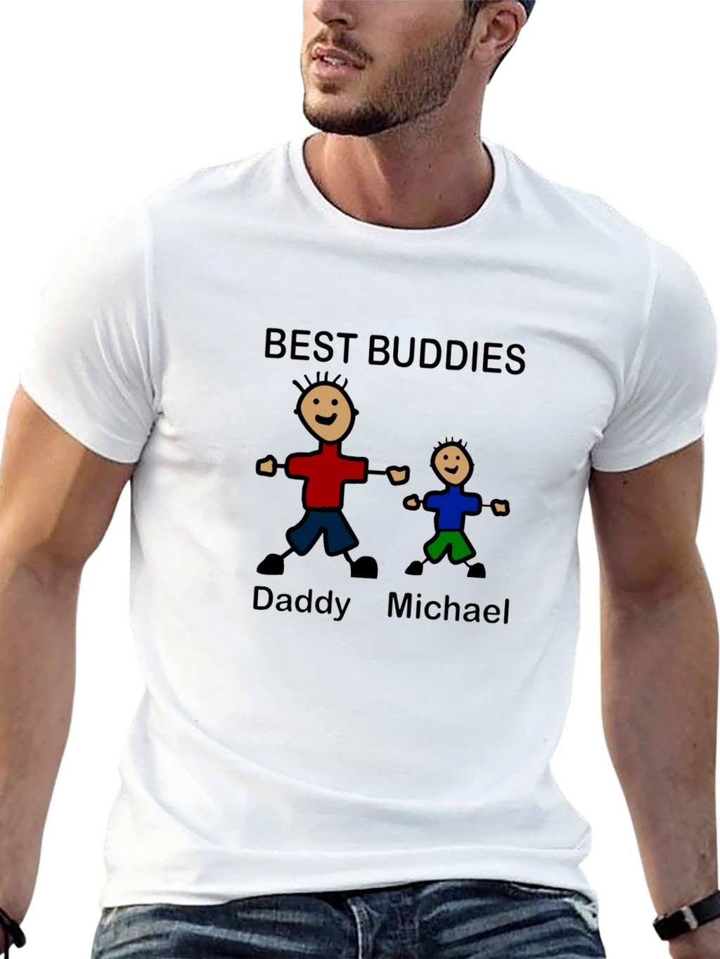 Best Buddies Daddy & Michael Graphic T-Shirt