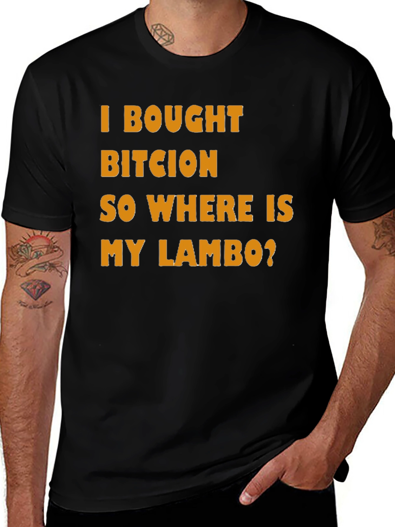 Bitcoin Lambo T-Shirt Crypto Investor Tee
