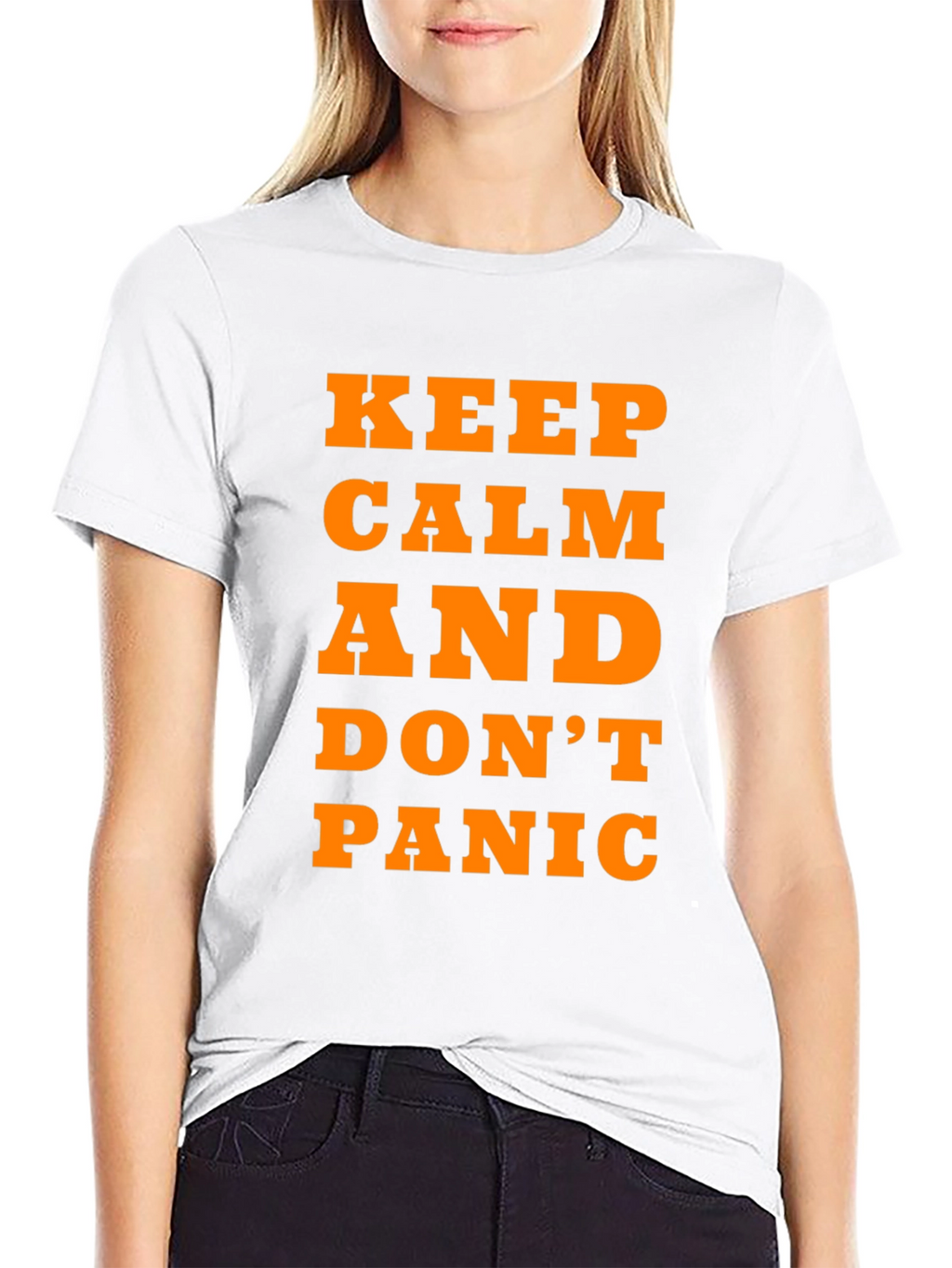 Keep Calm and Dont Panic T-Shirt - Black
