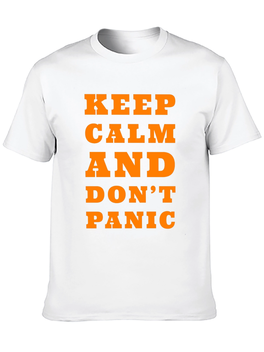 Keep Calm and Dont Panic T-Shirt - Black