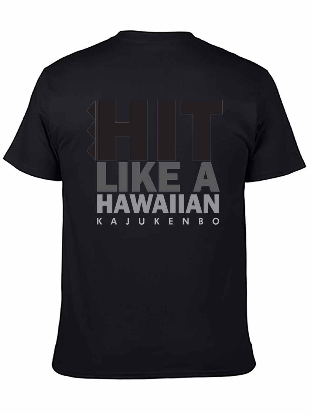 Hit Like A Hawaiian T-Shirt - Black