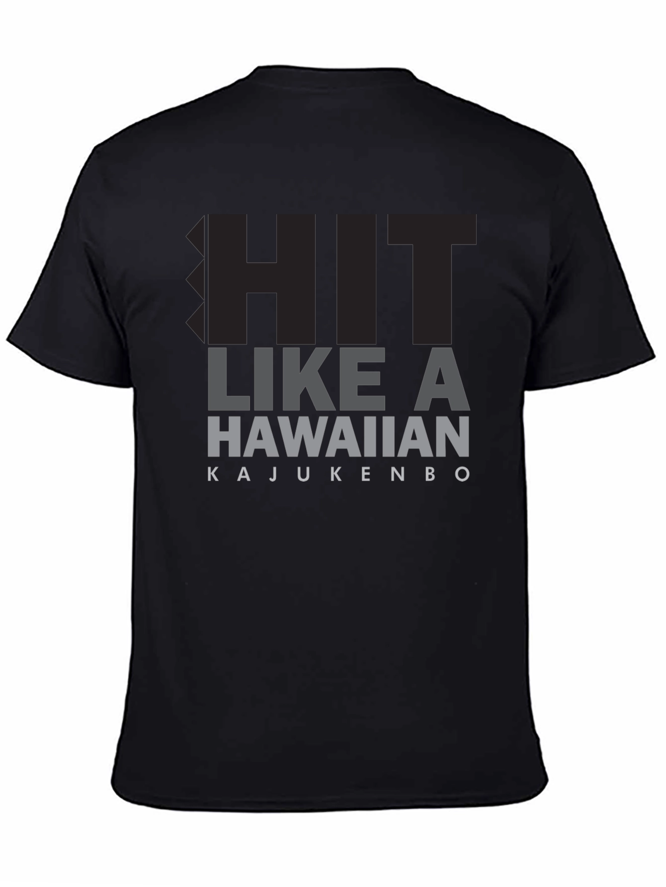 Hit Like A Hawaiian T-Shirt - Black