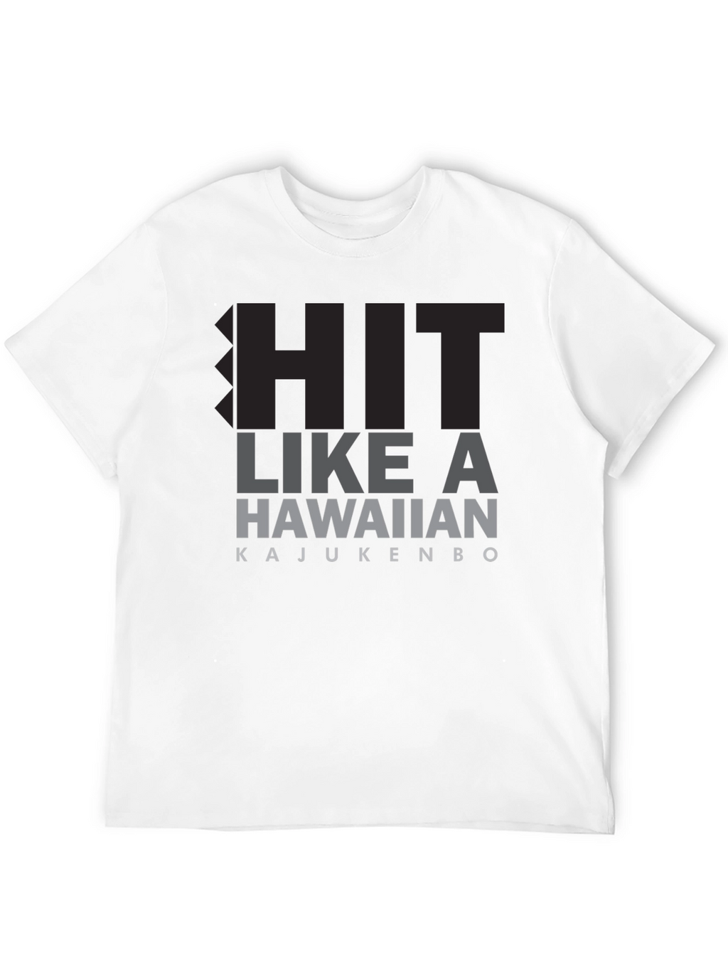 Hit Like A Hawaiian T-Shirt - Black