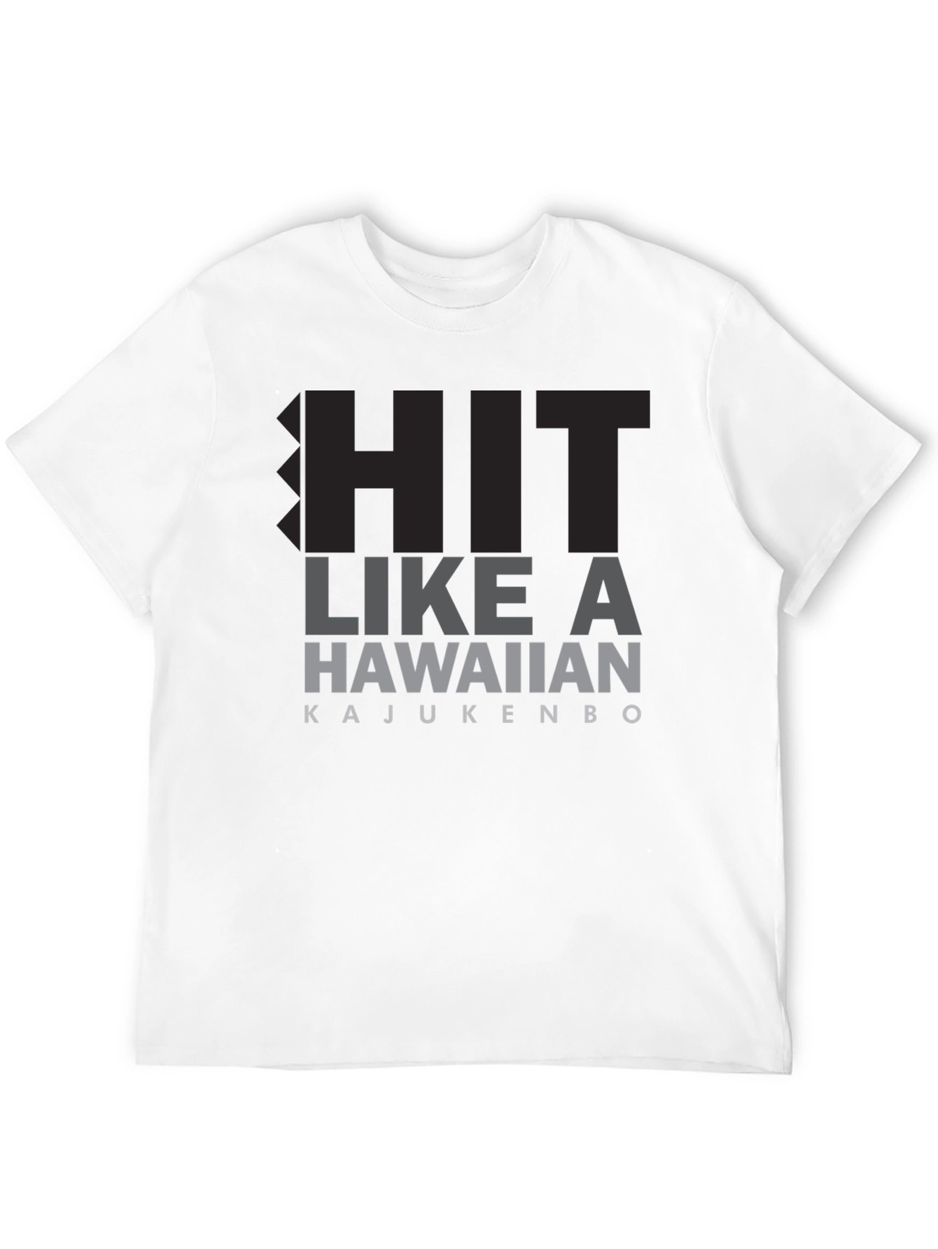Hit Like A Hawaiian T-Shirt - Black