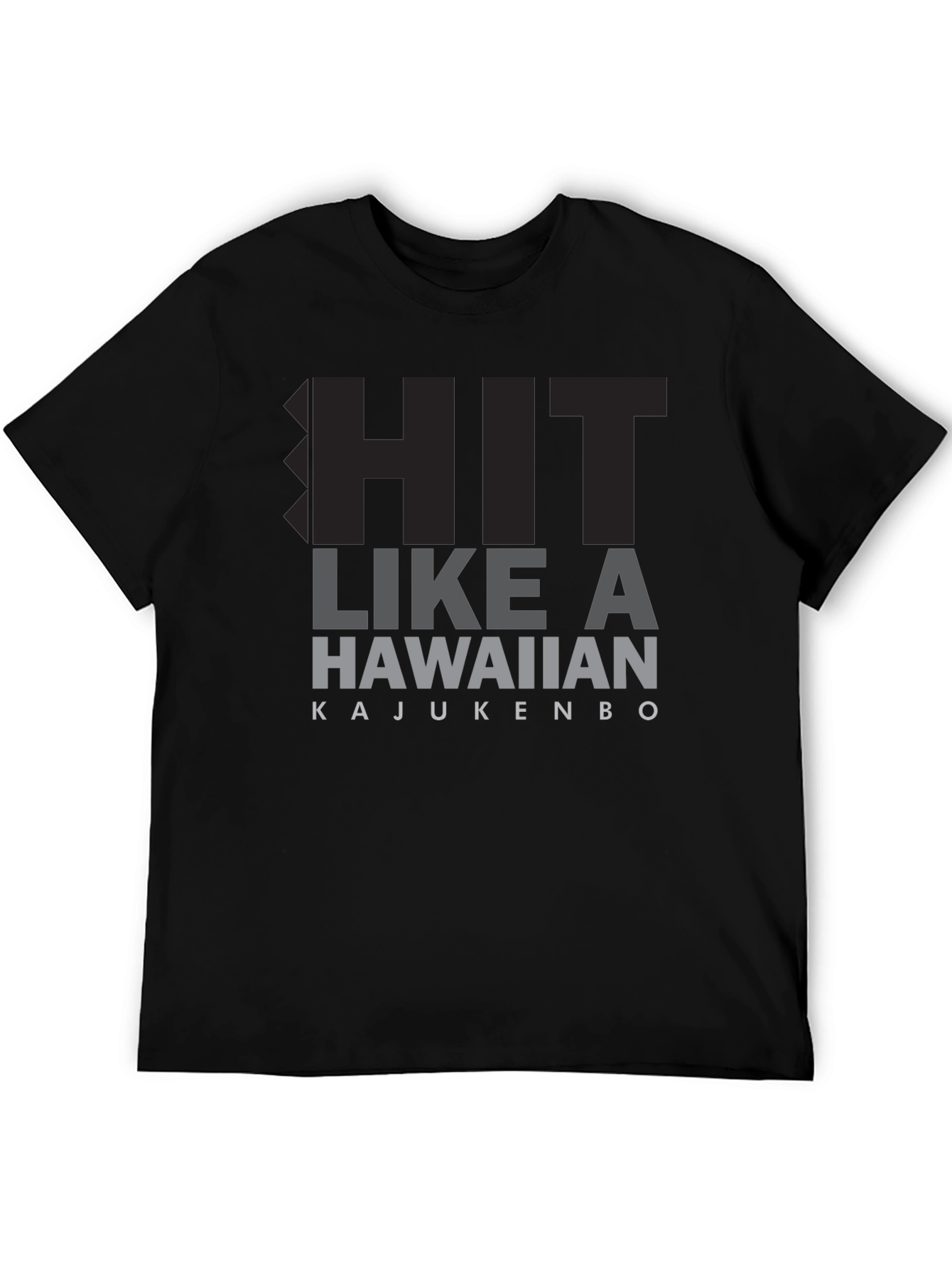 Hit Like A Hawaiian T-Shirt - Black