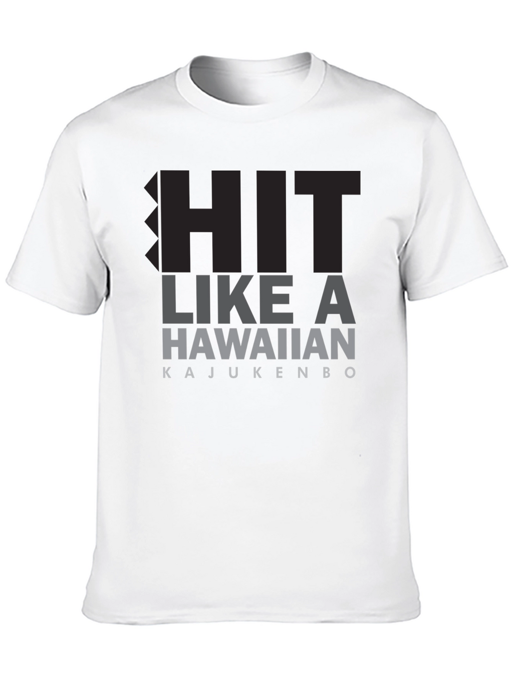 Hit Like A Hawaiian T-Shirt - Black