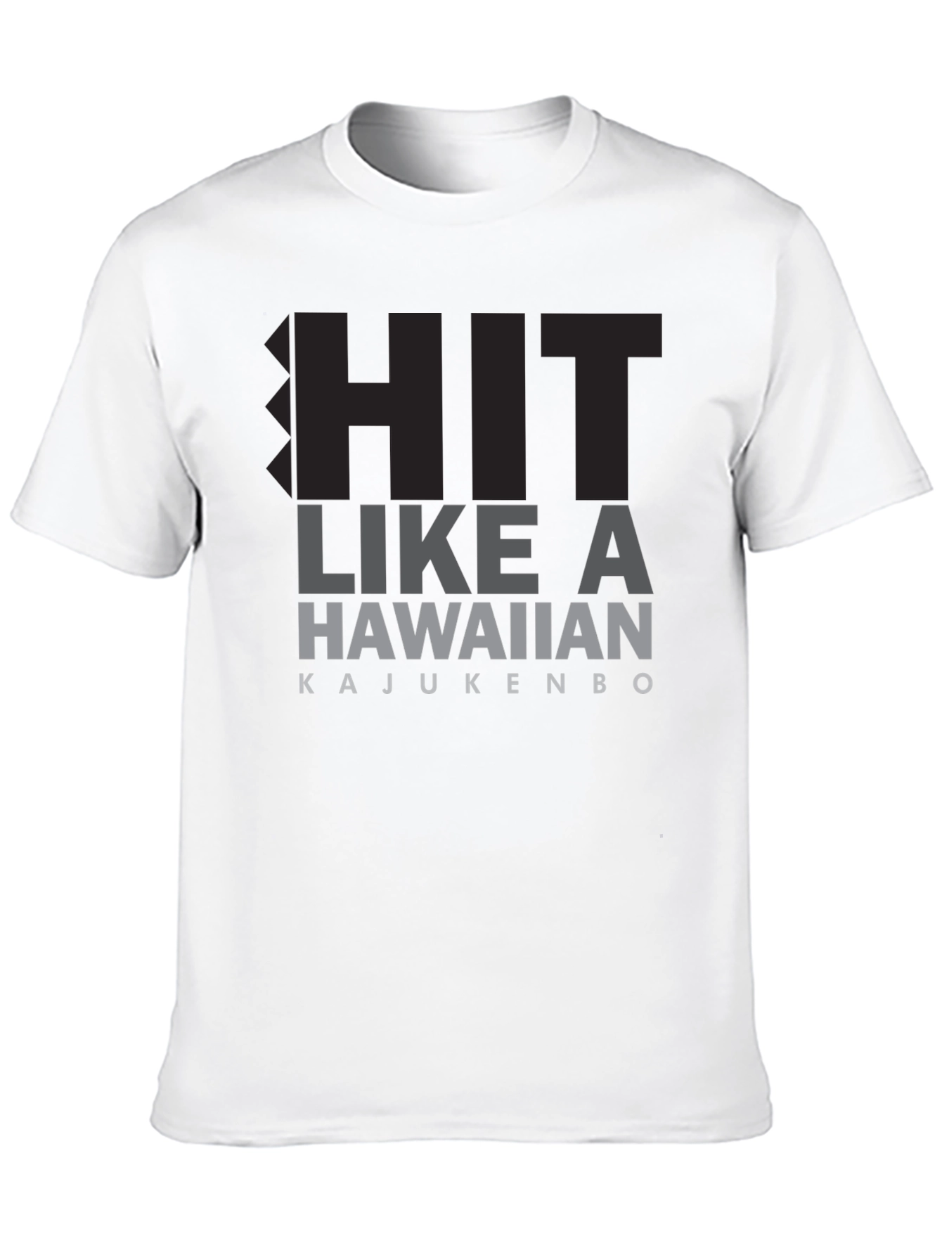 Hit Like A Hawaiian T-Shirt - Black